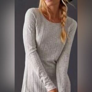 Medium Anthro Grey Ribbed Top